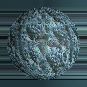 Peeling paint lit orb preview